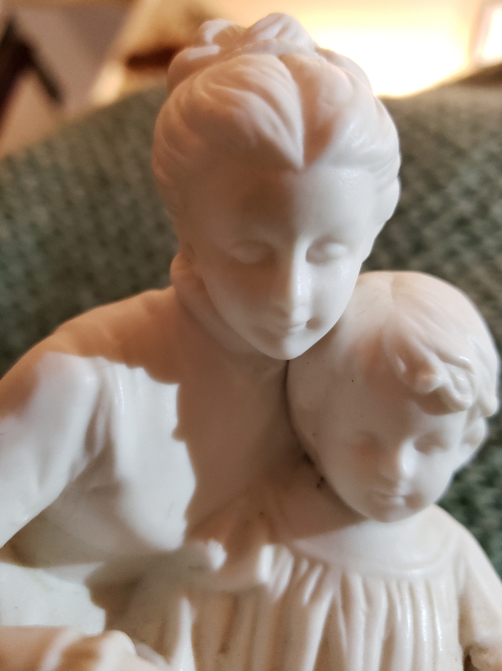 Vintage Goebel Irene Spencer "Hug Me" Bisque Porcelain Mother & Child Lamp Base - Picture 2 of 16